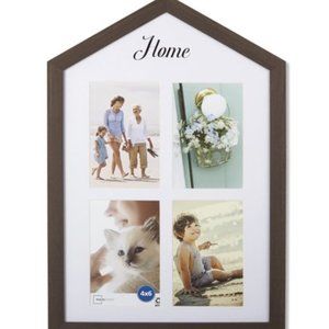 Mainstays 4-Opening 4"x6" Home Aged Wood Collage Picture Framef